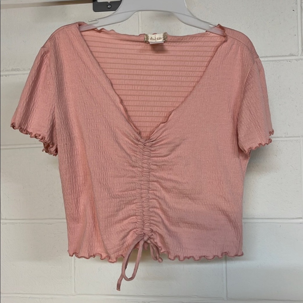 Pink crop top